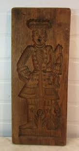 VTG Hand Carved WOOD SPRINGERLE COOKIE MOLD BOARD Large Folk Figure People | eBay