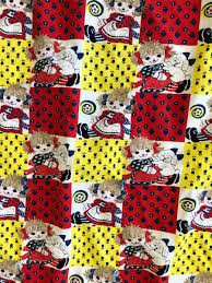 Vintage 1950's Handmade Raggedy Ann Baby Blanket 42"x33" | eBay