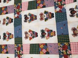 Vintage Quilters Theme Fabric Angels Hearts Freckles #1 Quilter 1 Yard Rare New | eBay