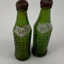 Pair of Vintage Miniature Green Glass SPRITE Bottles - Etsy ...