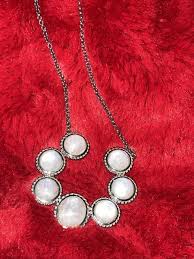 Hespera Gunmetal Adjustable Necklace With Moonstones | eBay