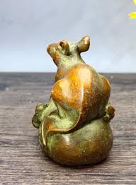 Solid Bronze Carved Mouse Tea Pet Statue – Home Decoration ...