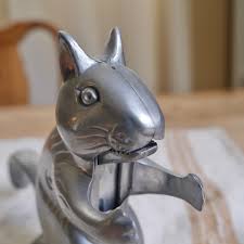 Vintage Aluminum Metal Squirrel Nut Cracker Made in Taiwan ...