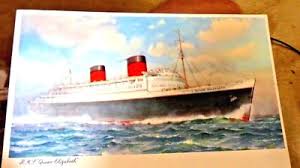 VINTAGE MENU CRUISE RMS QUEEN ELIZABETH CUNARD LINE GALA ...