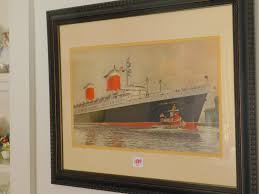 Lot - Framed USS United States Print