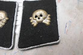 German WWII Panzer Tank Destroyer Division Officer Collar Tabs | #1855057042