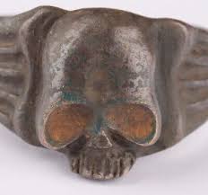 Ring WW1 Skull Bones WW2 Gothic WWI Skeleton WWII Biker Goth ...