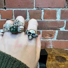 NEW NZ MADE Keith Richards triple skull ring – Wellington ...