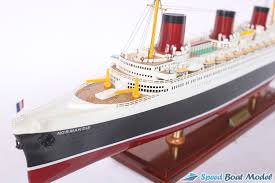 SS Normandie Cruise Ship Model - Speed boat Model