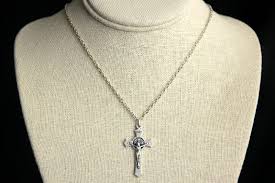 St Benedict Crucifix Necklace. Catholic Necklace. Cross ...