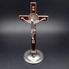 Cross Crucifix Stand Christ Catholic Jesus Statue Figurine ...