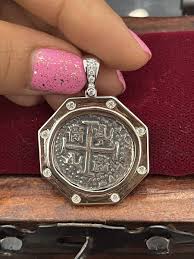Gorgeous Atocha Shipwreck Silver Solid Coin Pendant In ...
