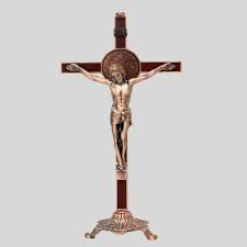 Saint Benedict Crucifix (Removable Base) 13″ – Mi Santuario