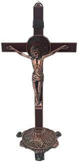 Veronese Statues Crucifijo De Con Medalla San Benito
