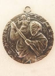 Vintage St. Christopher medal