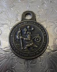Vintage Saint Christopher & Mission Dolores San Francisco Religious Medal, Protector of Travelers, Solid Bronze Holy Medallion, Automobile - Etsy