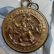 Vintage Large Saint St Christopher Brass Religious Medal Pendant Capistrano Medallion - Etsy