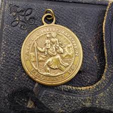 Vintage St Christopher Medal, 1.25"h, Travel Protection Guidance, League of Saint Christopher, Catholic Saints, Military - Etsy