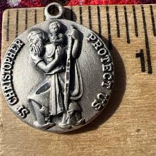 Vintage Catholic Religious Holy Medal - JCC STERLING ...