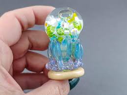 Glycerin-filled Handblown Hollow Glass Sculpture With Floating Millefiori – Borosilicate Art Decor - Etsy