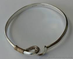 Estate Purchased Gold Wire .925 Sterling Silver Bangle ...