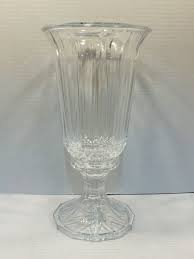 Lead Crystal 2 Piece Candle holder Flower Vase 12” Clear ...