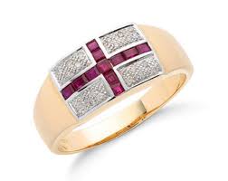 Vintage Inspired 9ct Yellow Gold St Georges Ring.buy One Get ...