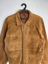 90s Mens Suede Jacket, Genuine Leather Hunting Jacket, Full ...