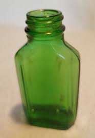 VINTAGE Antique GREEN MEDICINE BOTTLE | eBay