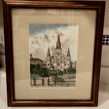 1983 Artist Sketch St. Louis Cathedral New Orleans by Archie ...