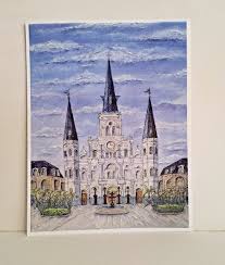 Print of Saint Louis Cathedral Jackson Square Pirates Alley ...