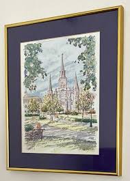 Vintage Watercolor Painting | St. Louis Cathedral | New ...