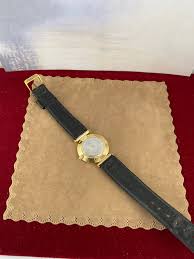 Vintage Bucherer Swiss Quartz Watch: 18K Gold Plated Tank ...