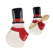 Ceramic Snowman Spoon Rest With Spoon Gift Set – THE ...