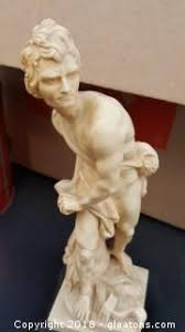 Vintage Italian Sculpture Ivory Alabaster 10" Classic Figure A.Santini Made Italy Auction | Gleaton's, Metro Atlanta Auction Company, Estate Sale & Business Marketplace