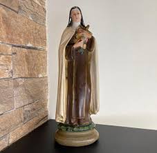 Antique Statue St. Therese Jesus Christ Sacred Bust Catholic ...