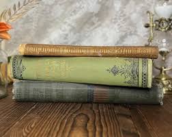 Antique Book Stack, Set of 4 Rare Antique Books, Decorative Victorian Binding, Vintage Home Decor Book Bundle, Poetical Works, 19th Century - Etsy