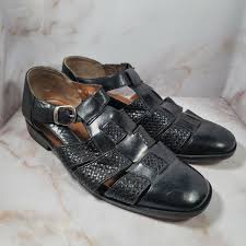 STACY ADAMS Mens 13 M Fisherman Woven Sandals Dress Shoes ...