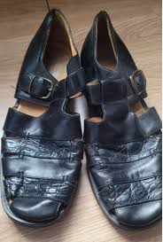 johnston and murphy sandals black leather | Mercari