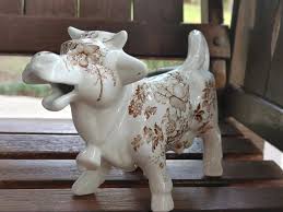 ENGLAND - Staffordshire England Permanent Colours Vintage Cow Creamer/adorable - Etsy