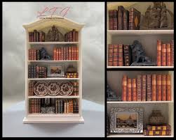 LIBRARY BOOKS 72 Pc Miniature 1:12 Scale Prop Faux Dollhouse ...