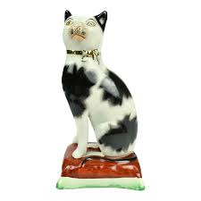 1920's Staffordshire Ware Wk (William Kent) England Cat on ...