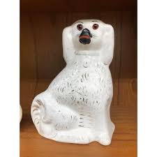 Pair of Early 20th Century White Staffordshire Porcelain ...