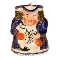 19th Century Staffordshire Toby Jug | Chairish
