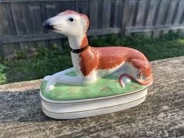 Fitz & Floyd Staffordshire Greyhound Whippet Figurine ...