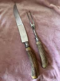 Vintage Dexter Cutlery Super Stainless 2 Piece Carving Set w ...