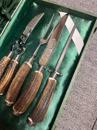 Vintage Solingen Meat Carving Set: Rostfrei Knife, Fork ...