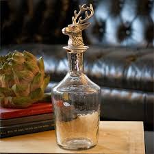 Culinary Concepts Glass Bell Decanter with Silver Neck and ...