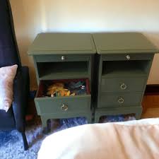 Stag Minstrel Rare Narrow Bedside Tables – Lilly Rose Upcycling