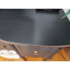 Vintage Huntley Furniture Sideboard by Simmons – Federal Revival Style in Distressed Charcoal | Chairish